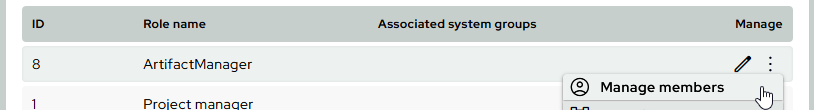 ArtifactManagement ProjectRoleManageMembers