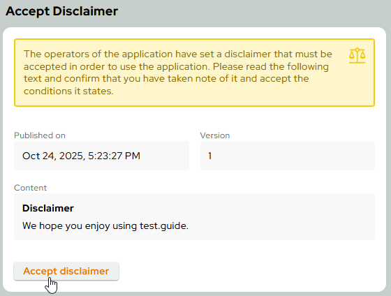 DisclaimerResult